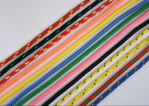 3mm 2mm trançou a corda trançada colorida de nylon do cabo 48strands para a decoração