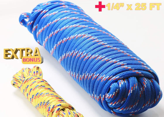 Diamond Braided Nylon Rope 32 encalha resistente 100FT UV de 1/2in