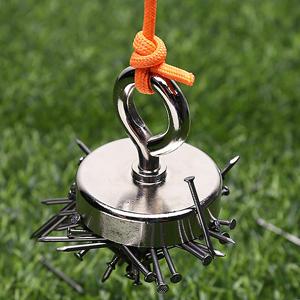 corda de nylon da pesca do ímã de 8mm 65 pés de corda da segurança com Carabiner 6