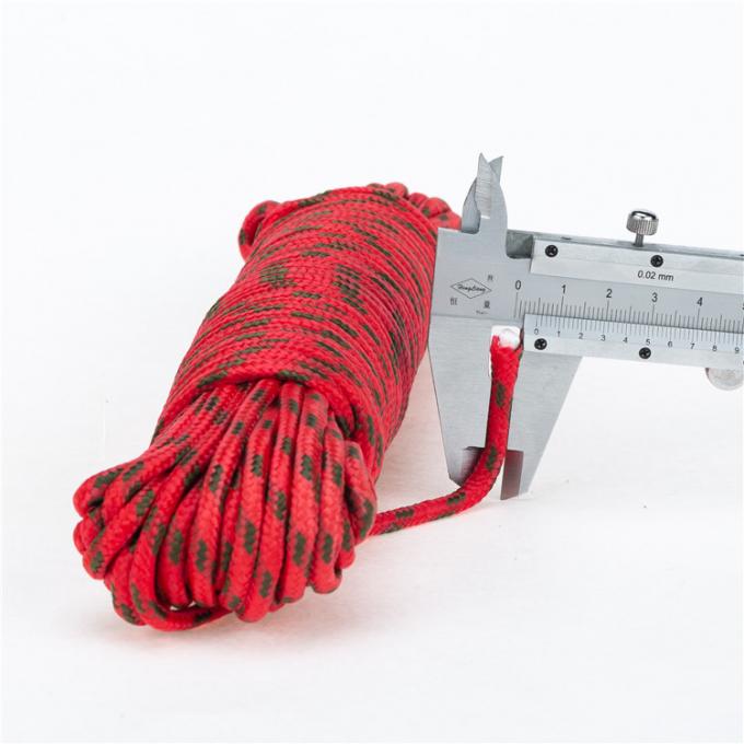 corda da barraca de 4mm/20M Braid Polypropylene Reflective para acampar 0