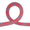 Corda de escalada dinâmica vermelha alaranjada da corda de nylon 10.5mm trançada